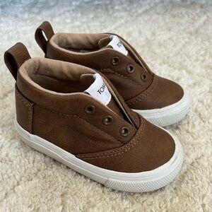 Toms Brown Canvas Baby Walker Sneakers